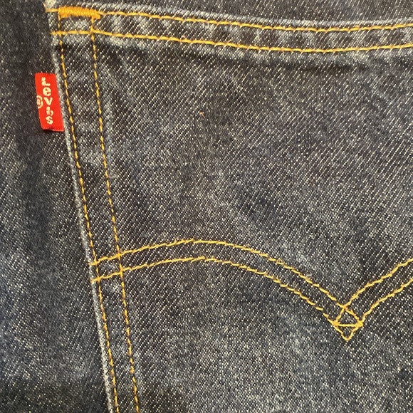 Levi 505 Mens Blue Jeans Suze 38 32 - Picture 3 of 4